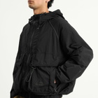 ROA Men's x And Wander Garment Dye Nylon Hooded Jacket in Black
