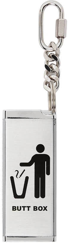 Photo: IN GOLD WE TRUST PARIS SSENSE Exclusive Silver Butt Box Keychain