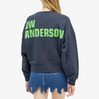 JW Anderson Women's Anchor Logo Sweatshirt in Navy