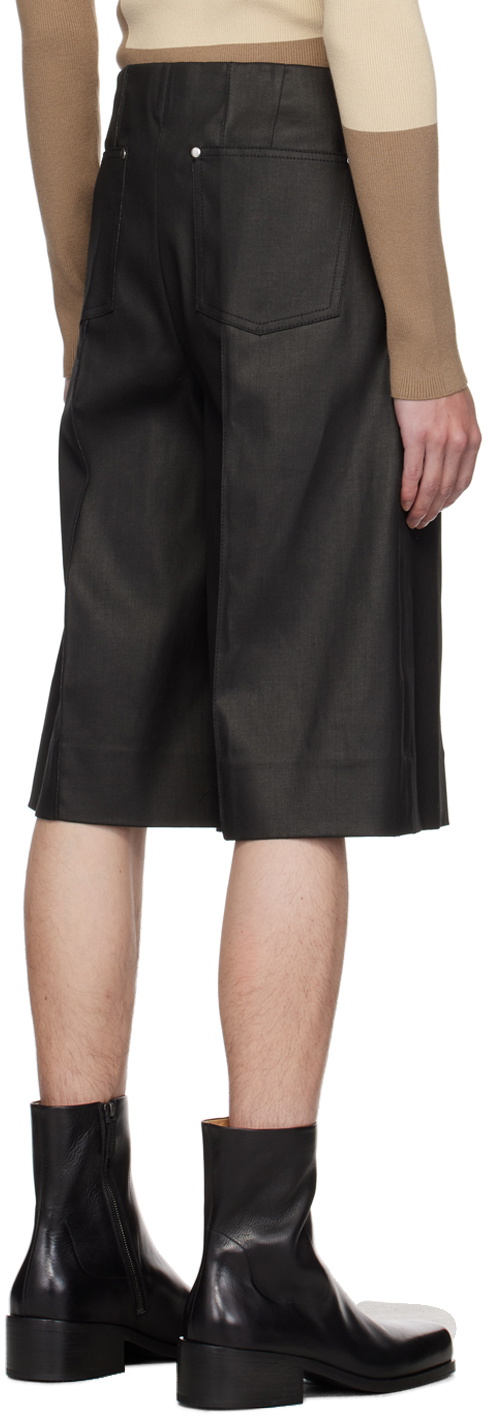 Peter Do Black Oversized Denim Shorts