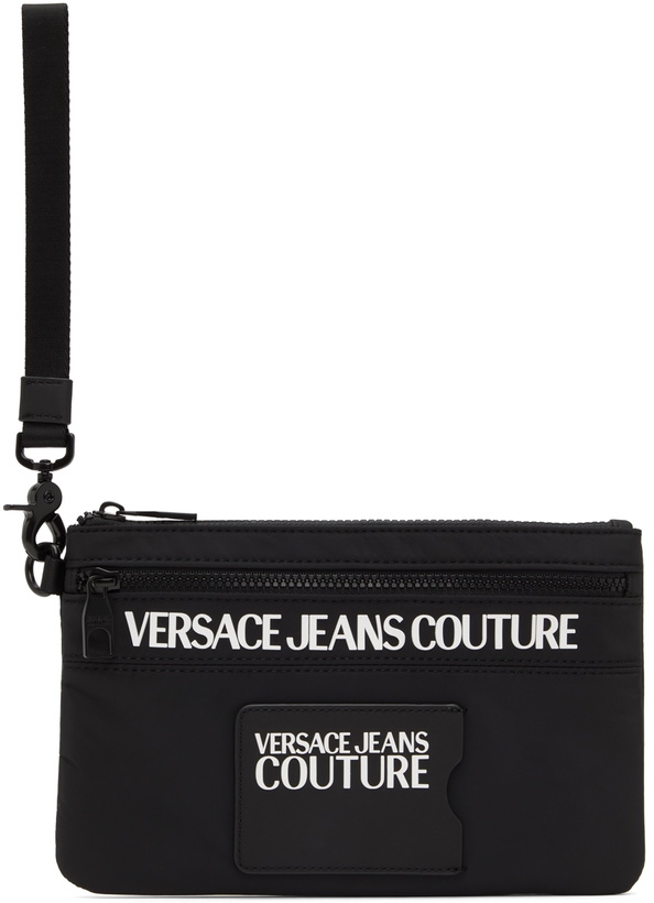 Photo: Versace Jeans Couture Black Logo Strap Pouch