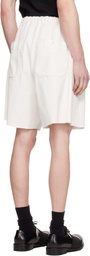 Random Identities White Corduroy Worker Shorts