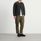 NANGA Men's Hinoc Ripstop Inner Down Cardigan in Black