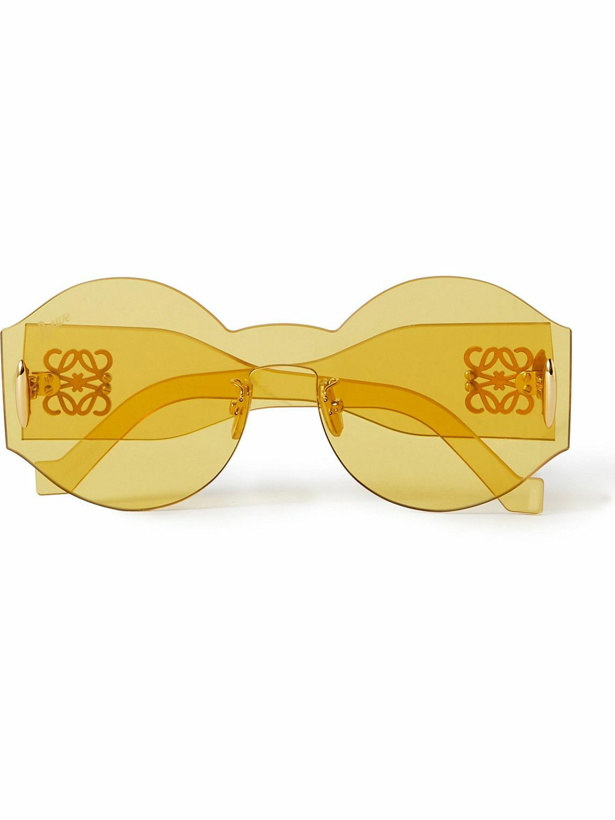 Photo: Loewe - Anagram Round-Frame Acetate Sunglasses