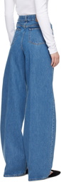 TOTEME Blue Wide-Leg Jeans