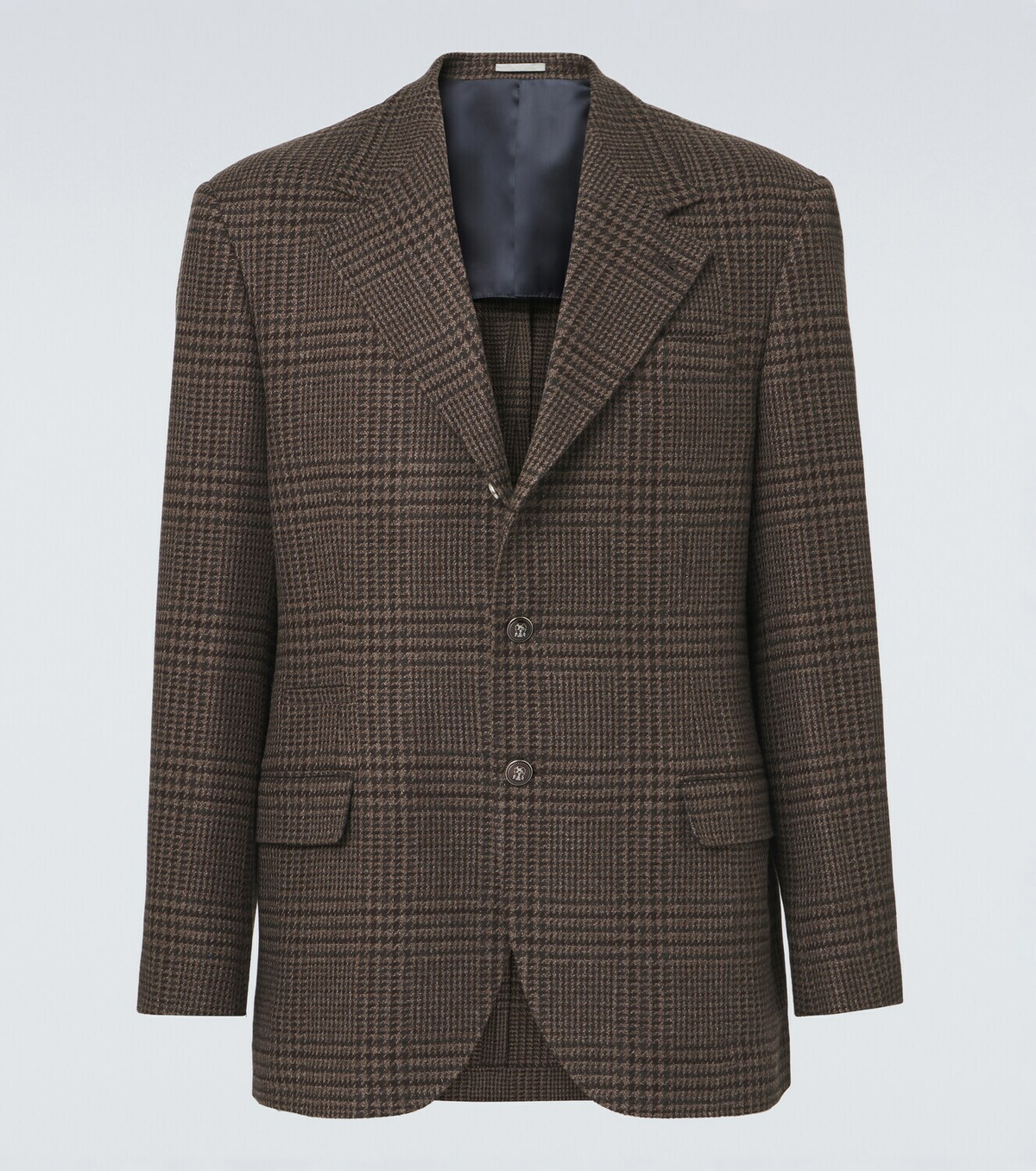 Brunello Cucinelli Checked cashmere blazer