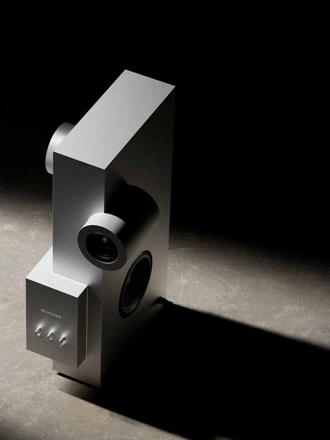 TRANSPARENT Brutalist Sculpture Speaker
