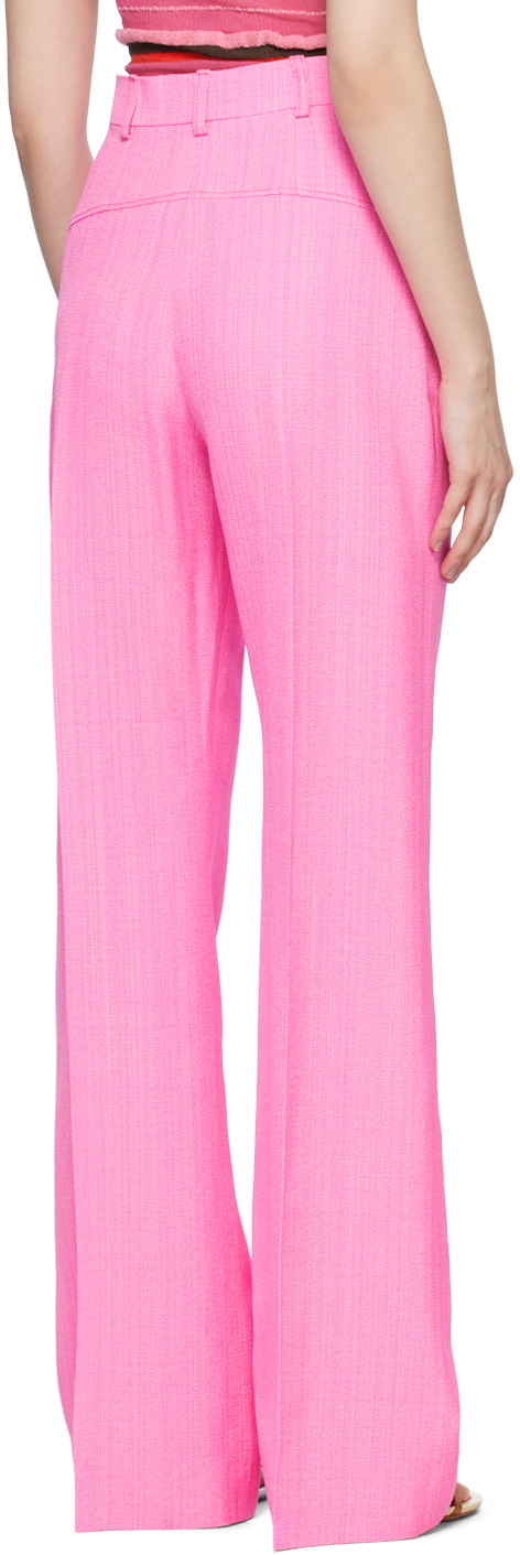 Jacquemus Pink Le Raphia 'Le Pantalon Sauge' Trousers Jacquemus