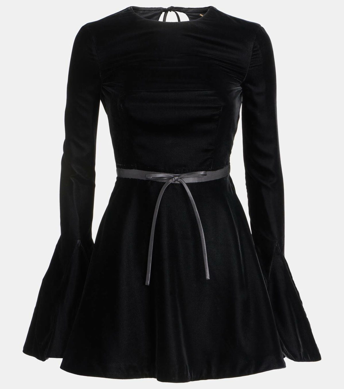 Saint Laurent Open-back velvet minidress Saint Laurent