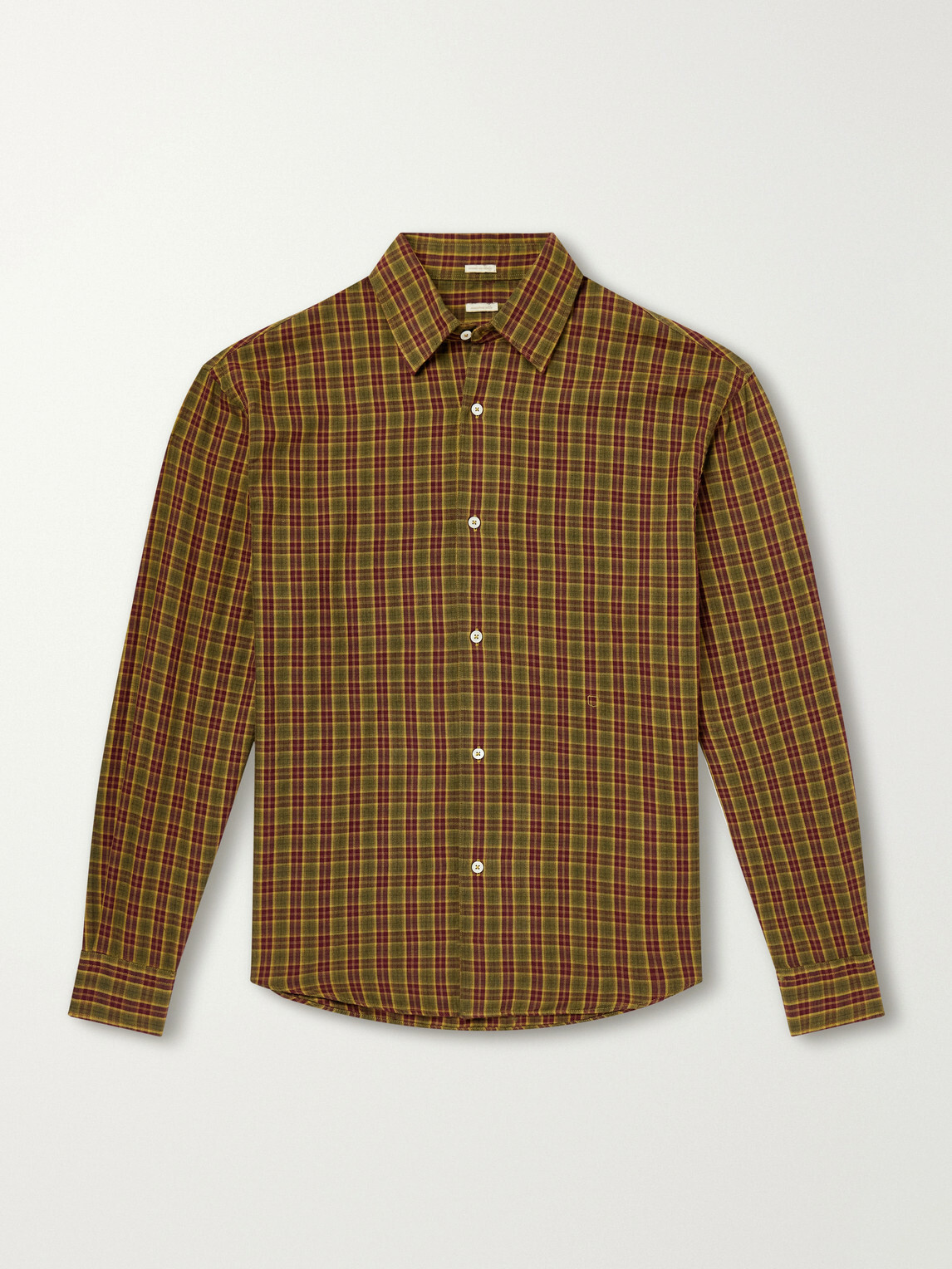 Massimo Alba - Boxy Checked Cotton Shirt - Brown