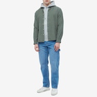 Maison Kitsuné Men's Tricolour Fox Patch Hoody in Grey Melange