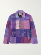 Kartik Research - Patchworked Kantha Cotton Jacket - Purple