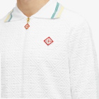 Casablanca Men's Monogram Towelling Track Jacket in White