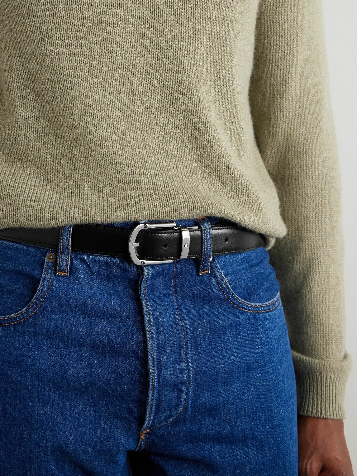 Montblanc - 3cm Reversible Leather Belt