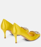 Roger Vivier RV Bouquet 85 embellished satin pumps