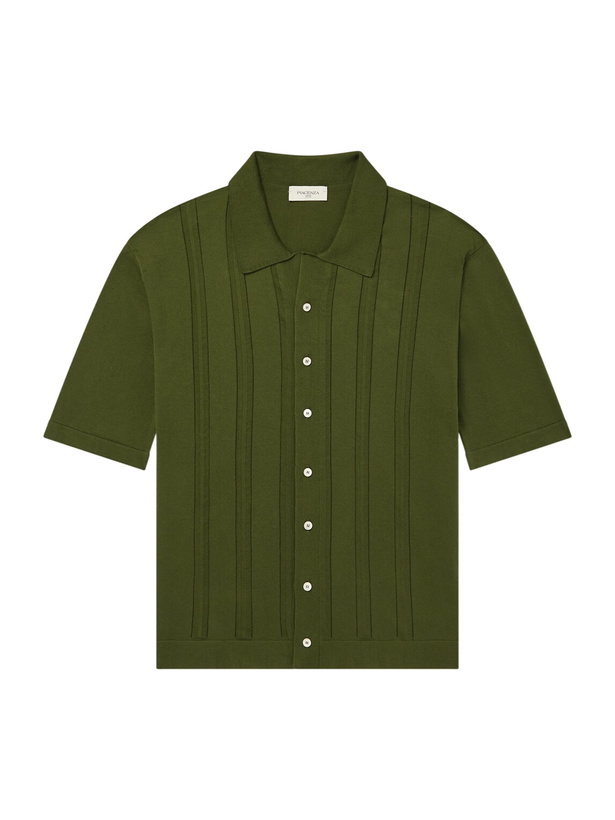 Photo: PIACENZA 1733 - Knitted Cotton Shirt - Green