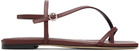 Aeyde Burgundy Ella Square-Toe Sandals