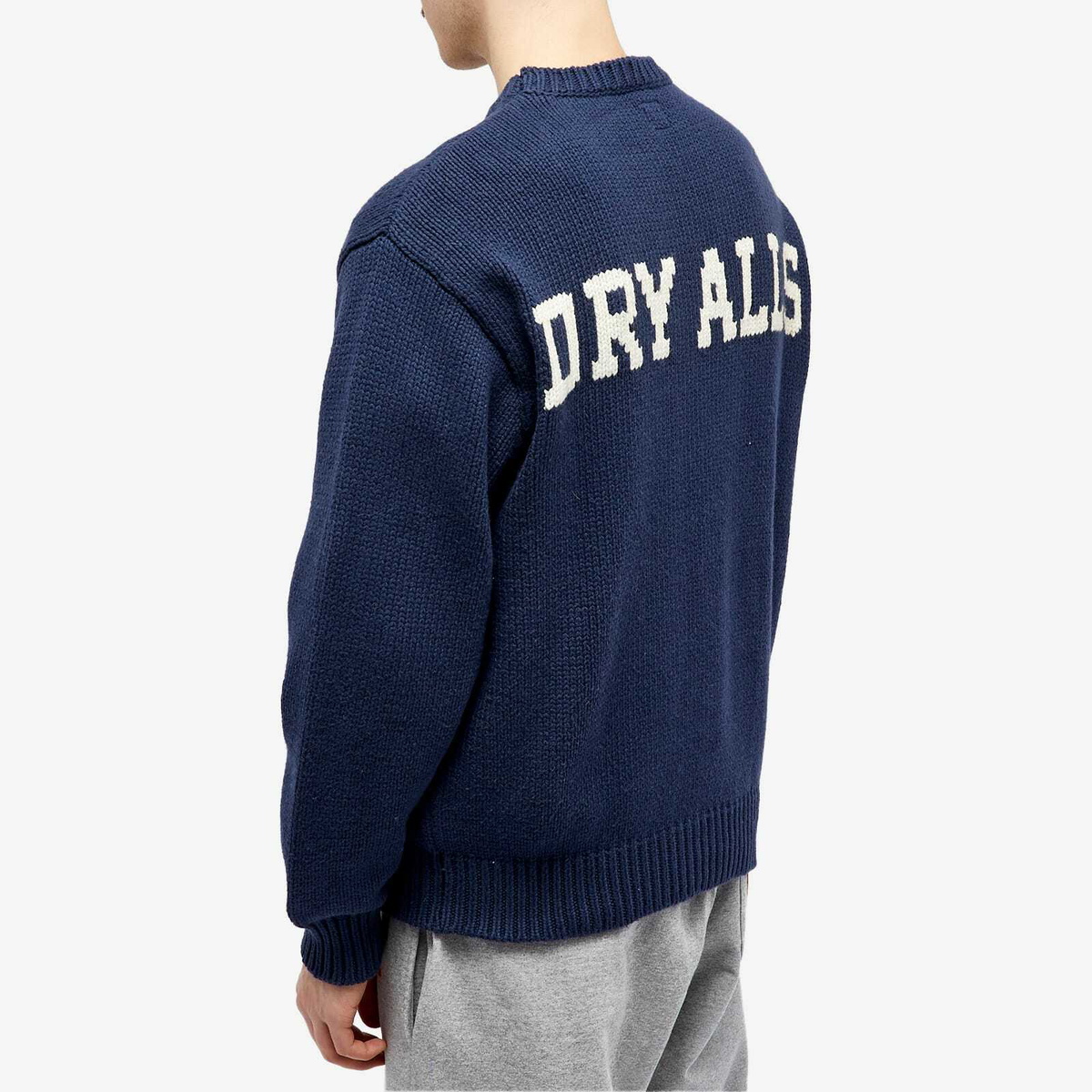 Human Made Men's Dachs Knit Sweater in Navy Human Made