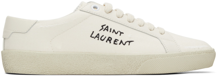 saint laurent off white court classic sneakers