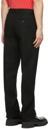 We11done Wool Straight-Fit Cuffed Trousers