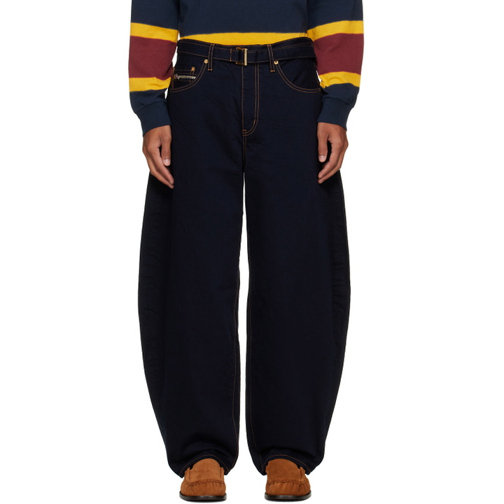 Photo: sacai Navy Belted Jeans