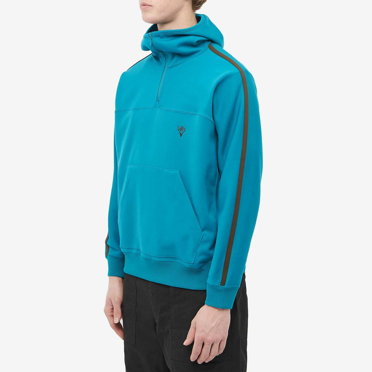 South2 West8 Men's Trainer Jacket in Turquoise South2 West8