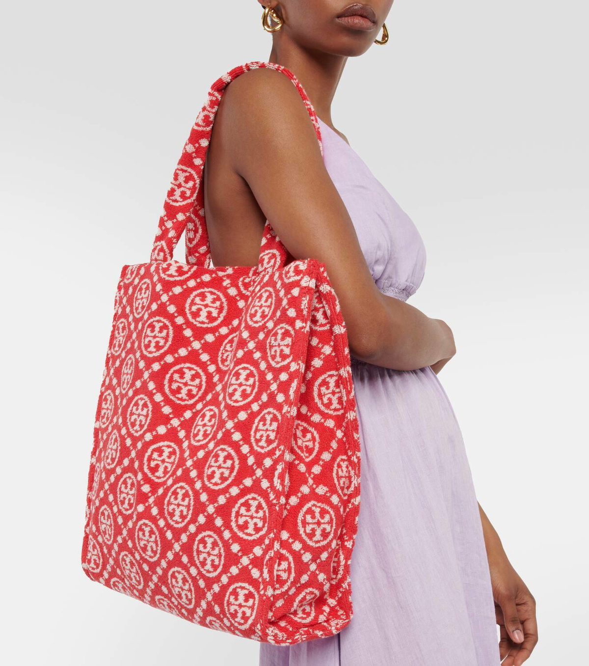 Tory Burch Logo cotton terry tote bag Tory Burch