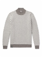 Incotex - Reversible Knitted Wool Mock-Neck Sweater - Gray
