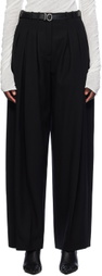 Jil Sander Black Belted Trousers
