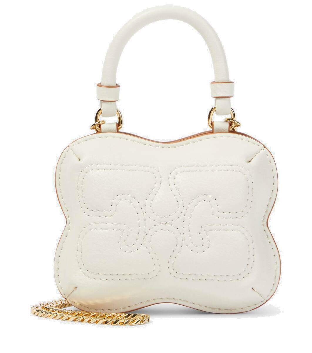 Ganni Butterfly Nano faux leather crossbody bag GANNI