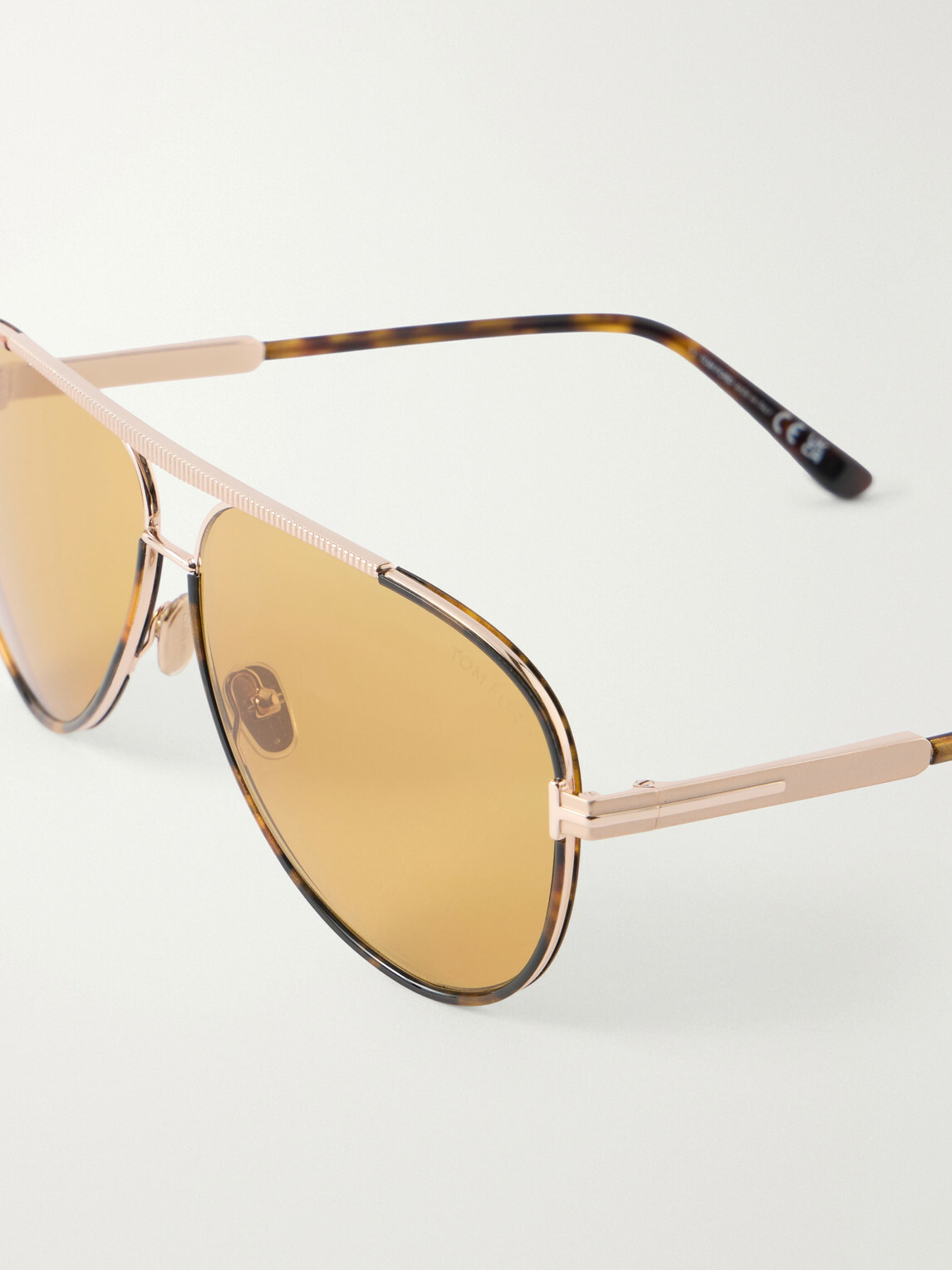 TOM FORD - Rupert-02 Aviator-Frame Metal Sunglasses