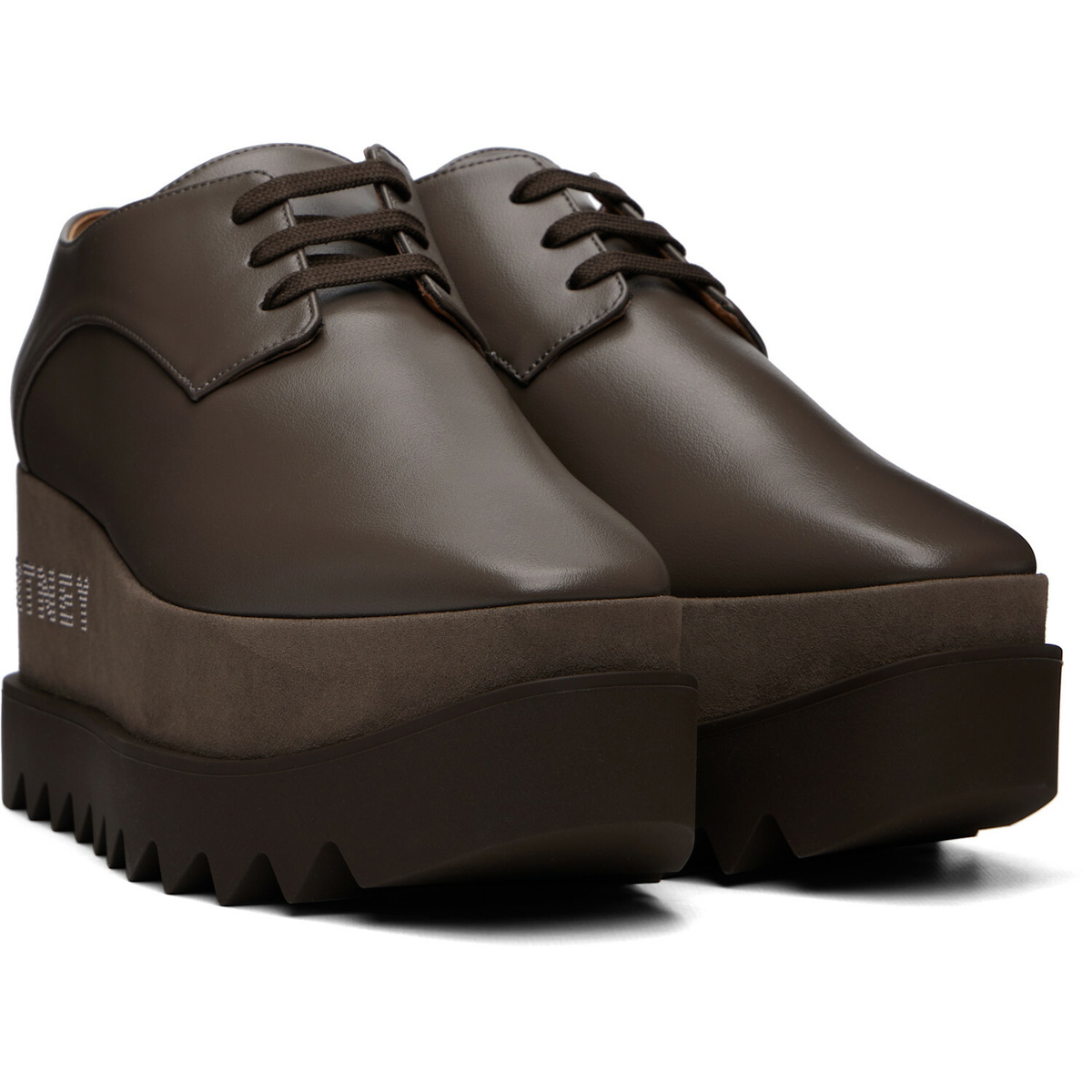 Stella McCartney Taupe Elyse Platform Derbys