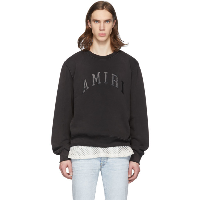 Photo: Amiri Black College Logo Sweatshirt