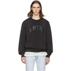 Amiri Black College Logo Sweatshirt