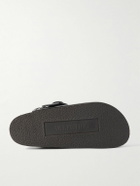 Valentino Garavani - Buckled Glossed-Leather Clogs - Black