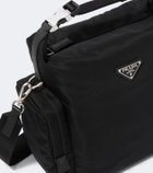 Prada Re-Nylon leather-trimmed shoulder bag