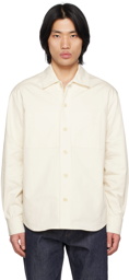 Maison Kitsuné Off-White Embroidered Shirt