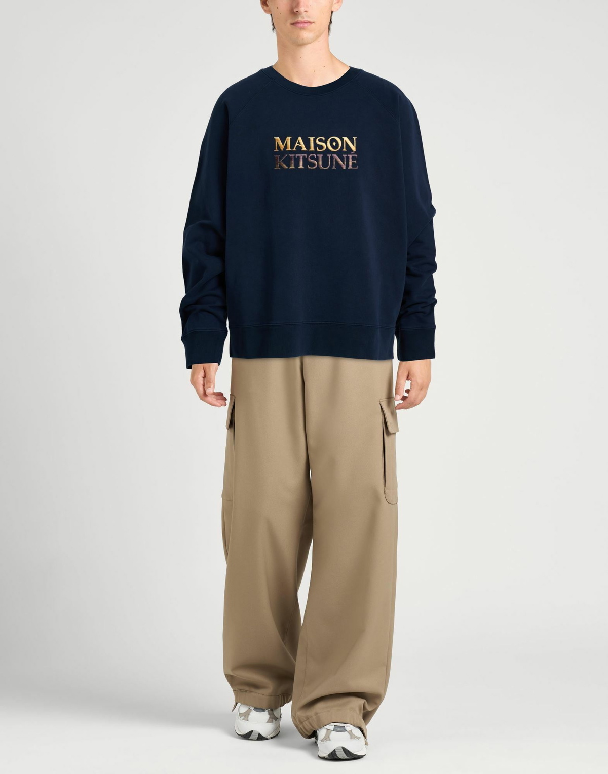Maison Kitsuné Mens Sweatshirt in Navy