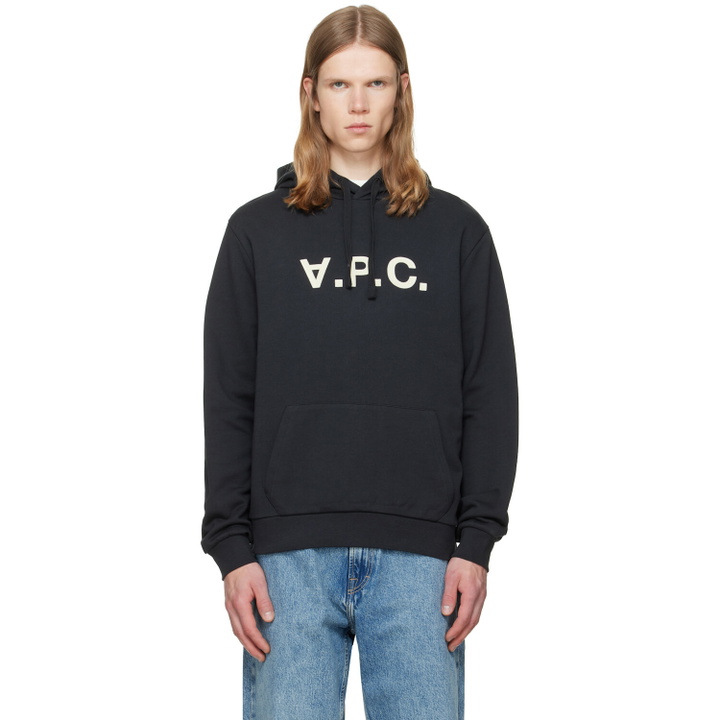 Photo: A.P.C. Black Standard Grand 'VPC' Hoodie