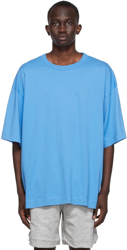 Photo: Dries Van Noten Blue Supima Cotton T-Shirt