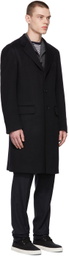 Ring Jacket Navy Wool & Cashmere Coat