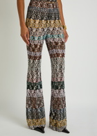 Missoni Striped Metallic-knit Trousers Multicoloured