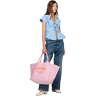 GANNI Blue Cotton Poplin Blouse