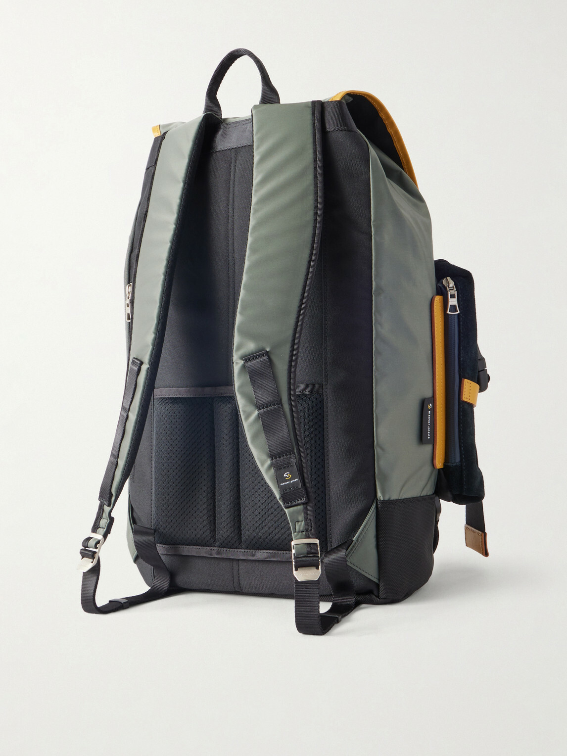 Master-Piece - Leather and Suede-Trimmed CORDURA® Backpack