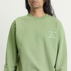 Drôle de Monsieur Men's Sweatshirt Slogan Calligraphy in Light Green