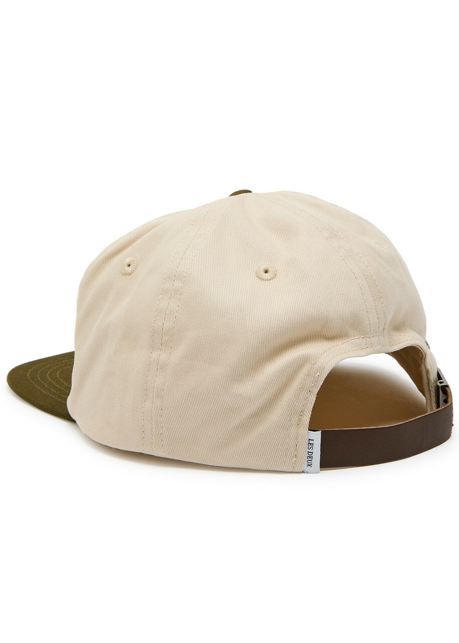 Les Deux Glen Embroidered Twill cap - Ivory - One Size