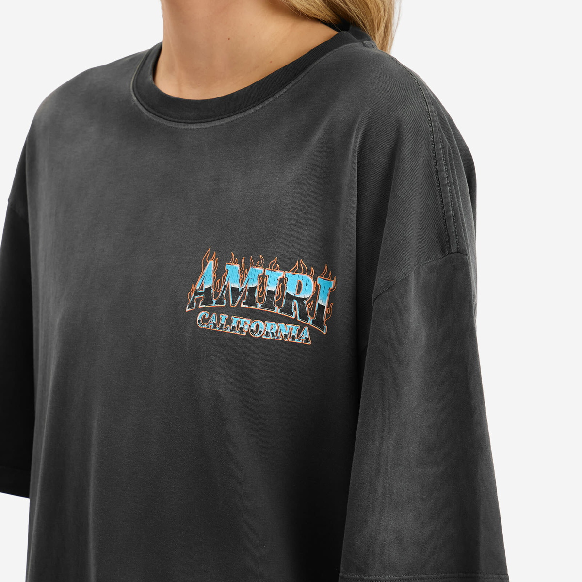 AMIRI Women's Sunny Place Oversized T-Shirt in Black