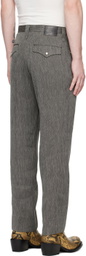The Letters Black & White Western Trousers