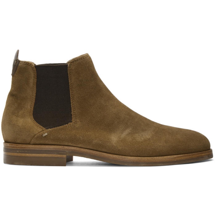 Photo: H by Hudson Tan Suede Tonti Chelsea Boots