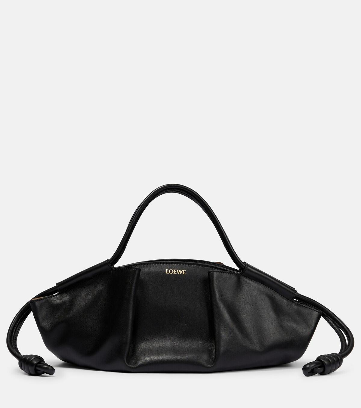 LOEWE セール★ PASEO SMALL BAG★BLACK Loewe Paseo Small leather tote bag Loewe